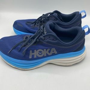 Hoka Bondi 8 Running Sneakers  One One 1127963- Size 9.5 2E Wide